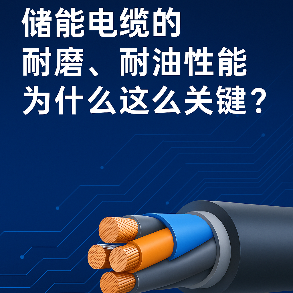 储能电缆的耐磨、耐油性能为什么这么要害？？？？？？？真实工况告诉你谜底