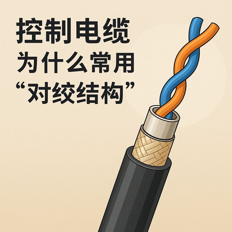 控制电缆为什么常用“对绞结构”？？？？？？？